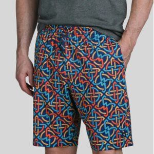 KNOTTY BY NATURE  William Murray Golf Swim Board Shorts Men's 36 X 9  Print NWOT